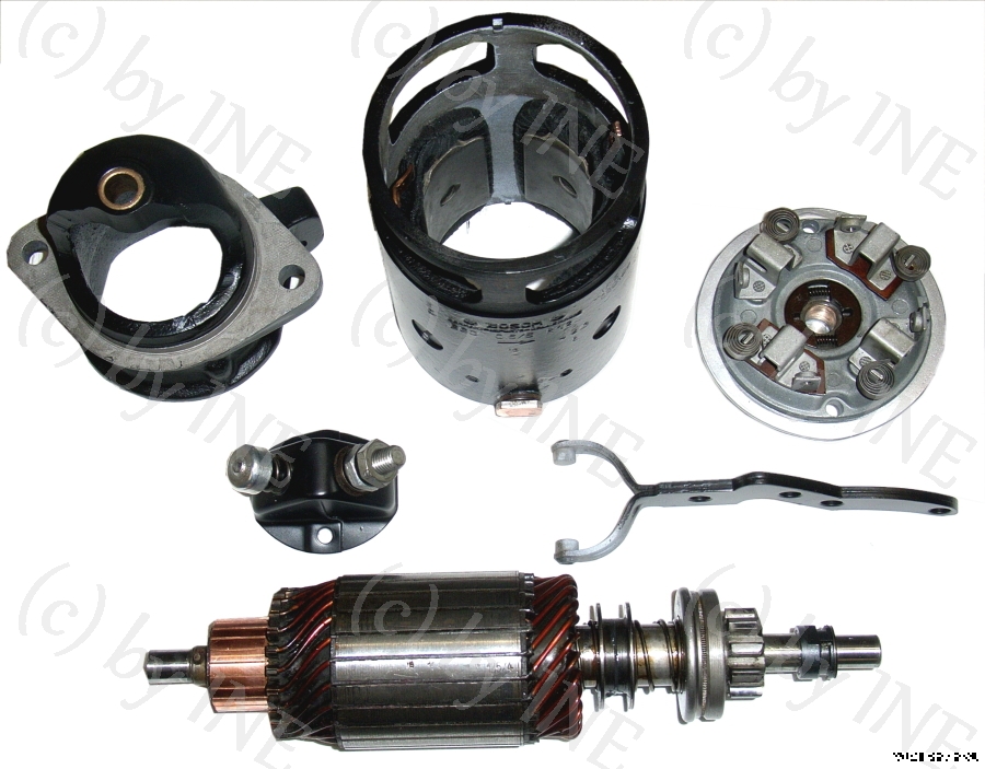 Bosch Oldtimer Anlasser EGC 0,6/6 vor der Montage Bosch Oldtimer Anlasser EGC 0,6/6 vor der Montage
