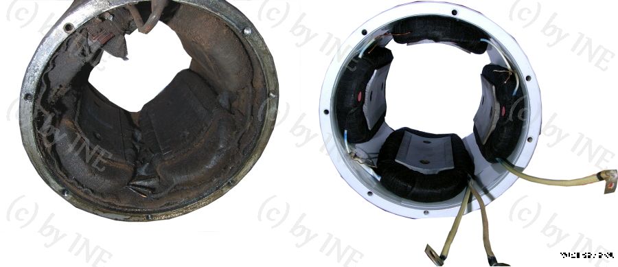 Feldwicklung Bosch Oldtimer Lichtmaschine LJ/GTL 700/24/975 von einer Lok HF130C Feldwicklung Bosch Oldtimer Lichtmaschine LJ/GTL 700/24/975 von einer Lok HF130C