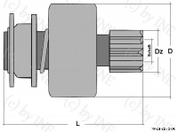 Ri-281243- Ritzel mit Freilauf fr Starter/Anlasser von Bosch