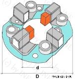 bh-Denso-000101 - Bürstenhalter für Denso-Anlasser